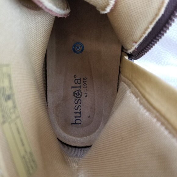 ✅Bussola PRAUGUE Brown Leather Boots Side Zip Straps Women's Size 38 / 7-7.5 US - Picture 10 of 16